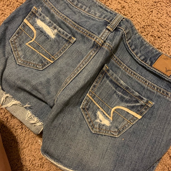 Distressed American Eagle Denim Shorts - Picture 2 of 2